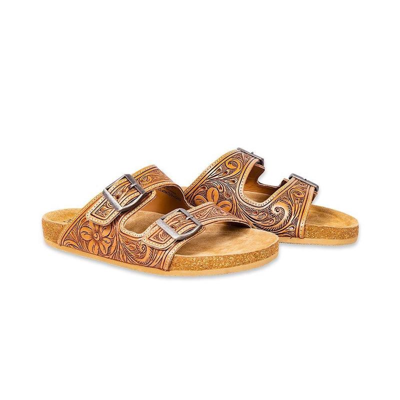 Darla Trail Hand-tooled Sandals