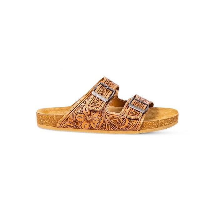 Darla Trail Hand-tooled Sandals