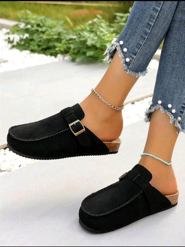 Women's Fashionable Belted Slip-on Slippers, Casual Comfortable Flat Sandals for Beach, Fashionable Shoes for Daily Wear