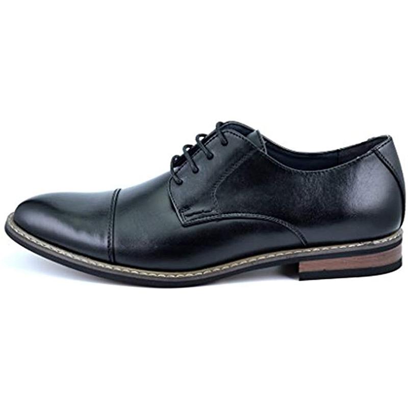 Bruno Moda Italy Men's Prince Classic Modern Formal Oxford Wingtip Lace Up Dress Shoes