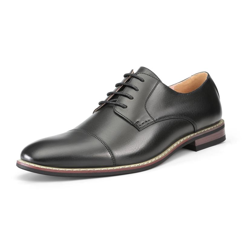 Bruno Moda Italy Men's Prince Classic Modern Formal Oxford Wingtip Lace Up Dress Shoes