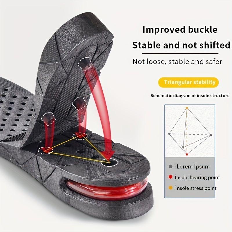 Invisible Height Increased Insole, Men Women Heel Lift Taller Shoe Inserts Pad Adjustable More Comfortable Supporting Insole For Unisex