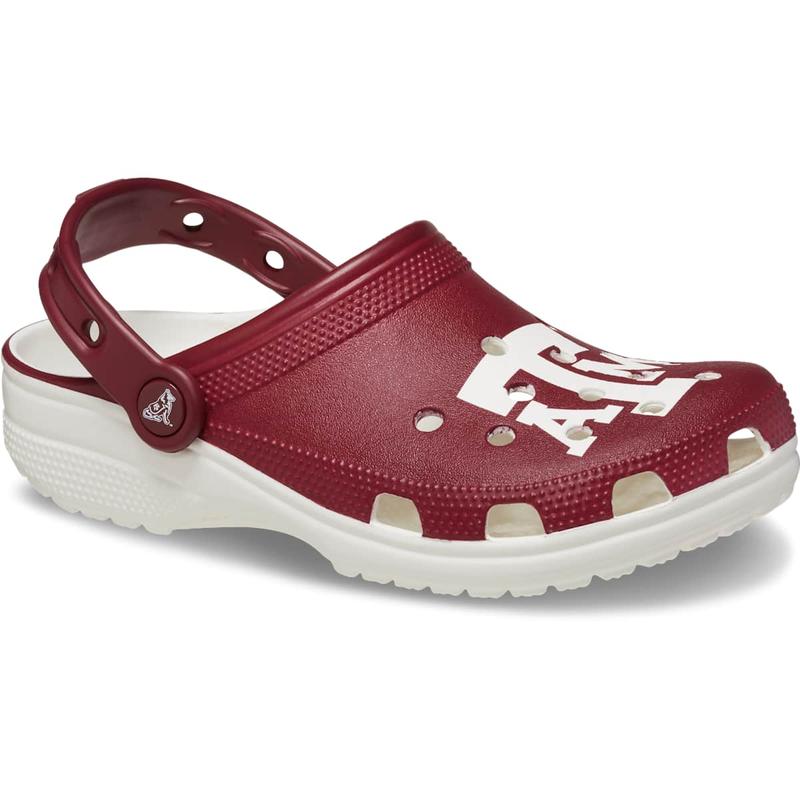 Crocs Unisex Adult Texas A&M Aggies Classic Clogs, Collegiate Football Fan Gear