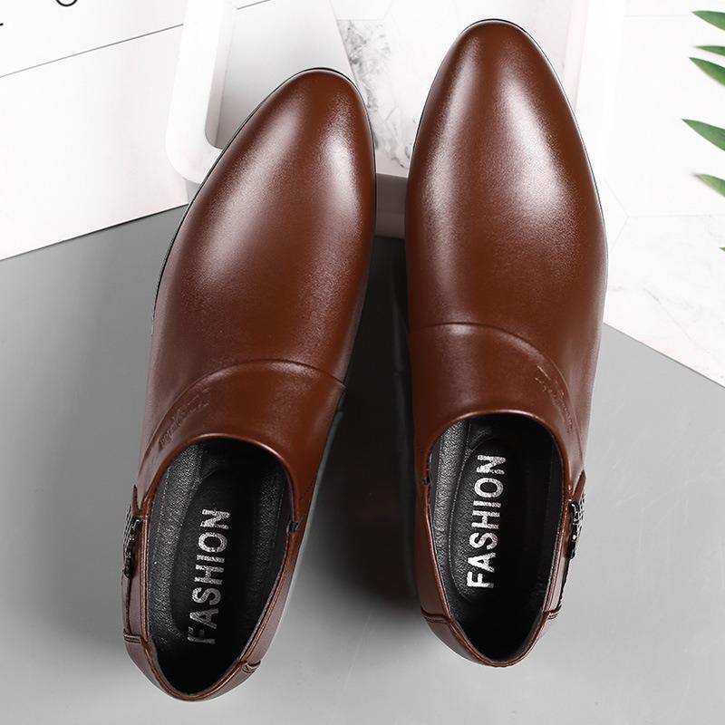 Mens Oxfords  Dress Shoes Slip On Pointed Toe Classic Formal Business Shoes