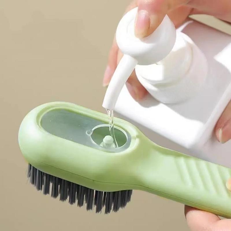 Shoe Cleaning Brush, 1 Count Portable Household Soft Brush with Soap Dispenser, Multifunctional Cleaning Tool for Shoe Clothing, Cleaning Gadgets for Home, Summer Gift