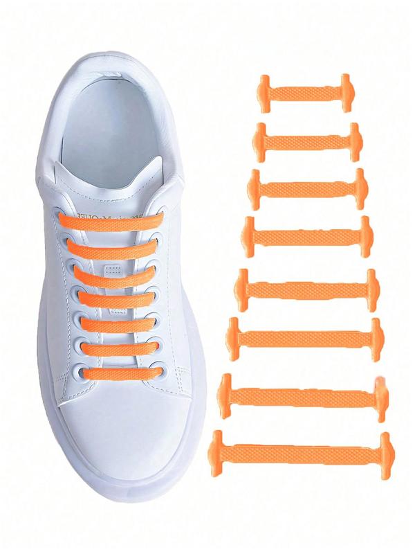 Silicone Elastic Shoelaces, No Tie Shoelaces, Suitable for Sports Shoes and Casual Shoes, Unisex, Suitable for Festival Activities and Birthday Parties