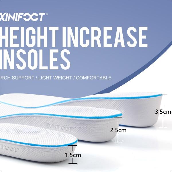 Height Increase Insole Arch Support Breathable Shoe Insoles Heel Lift Inserts Elevator Insoles for Men Women