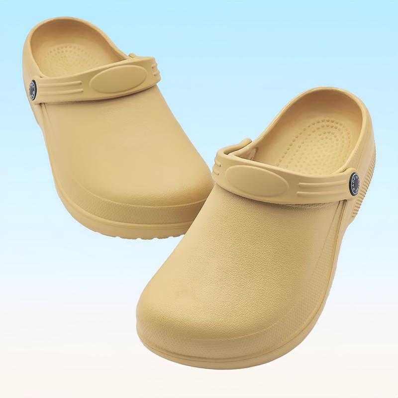 Professional Chef Clogs for Women, Minimalist EVA Work Shoes, Non-Slip Waterproof Medical Nursing Shoes, All-Season Slip-On Service Footwear with TPR Sole - Hand Washable, Quanzhou-Origin