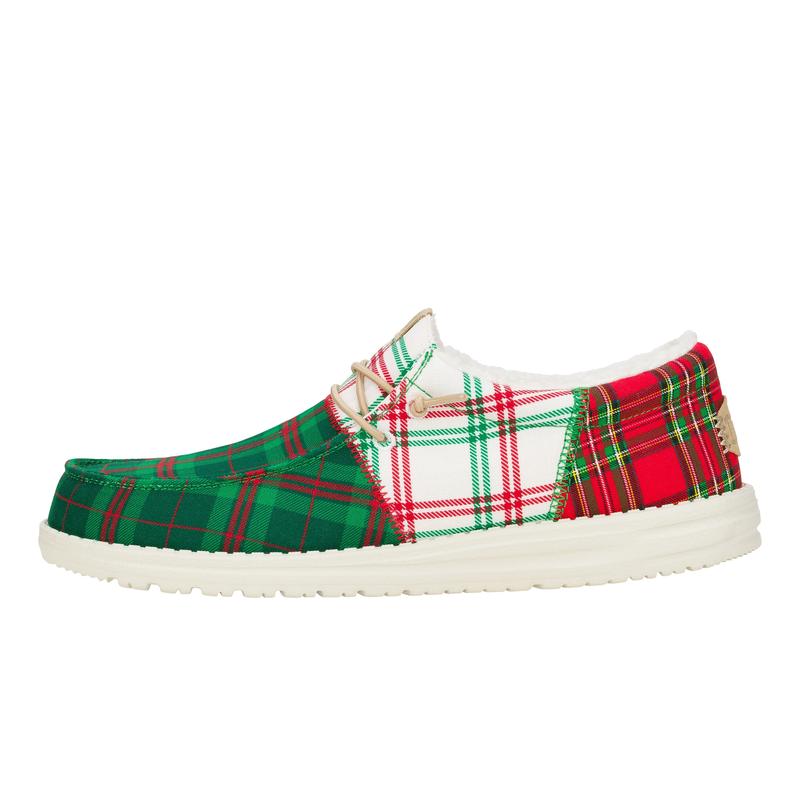 HEYDUDE Wally Tri Tartan Plaid –  Mens Comfortable Slip on Shoes