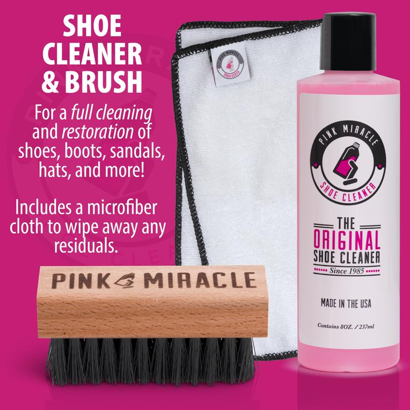 Pink Miracle Shoe Care Kit -All In One Shoe Cleaning and Protection Kit