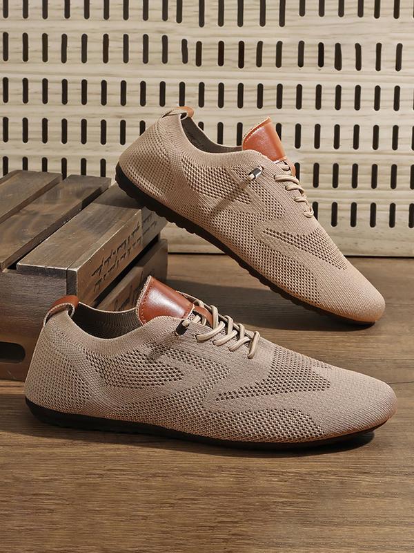 Men's Casual Lace Up Low Top Sneakers, Fashionable Breathable Comfortable Sports Shoes, Male All-match Round Toe Shoes for Daily Wear