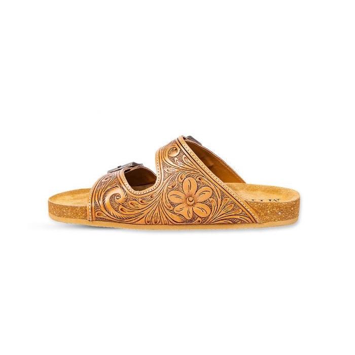 Darla Trail Hand-tooled Sandals