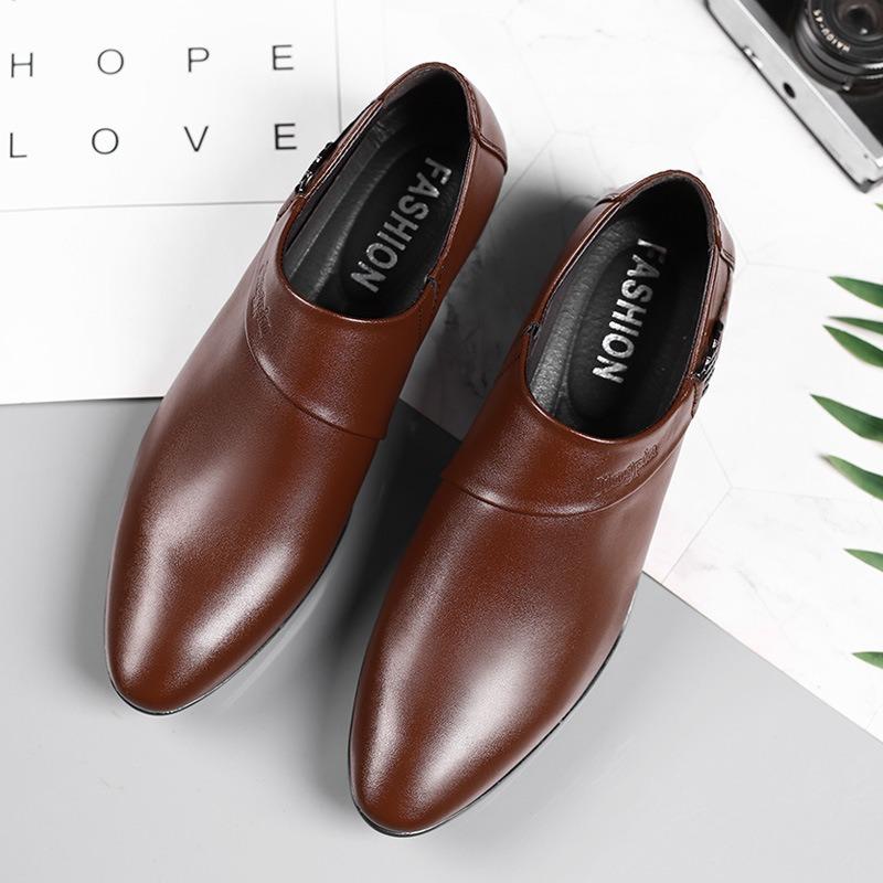 Mens Oxfords  Dress Shoes Slip On Pointed Toe Classic Formal Business Shoes