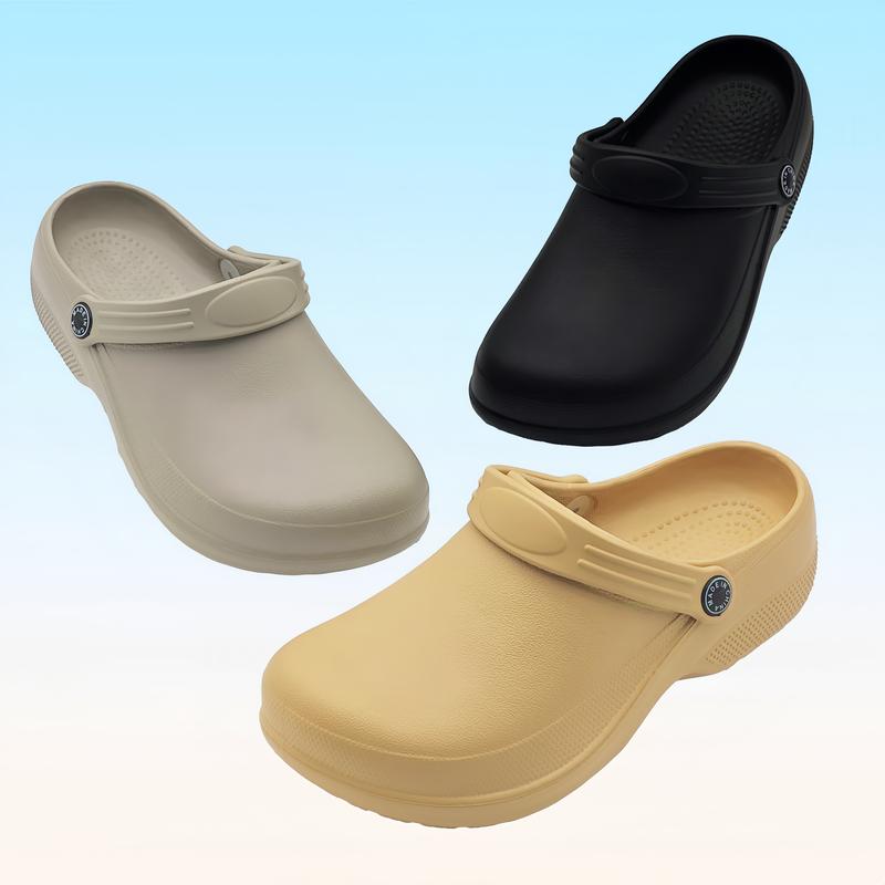 Professional Chef Clogs for Women, Minimalist EVA Work Shoes, Non-Slip Waterproof Medical Nursing Shoes, All-Season Slip-On Service Footwear with TPR Sole - Hand Washable, Quanzhou-Origin