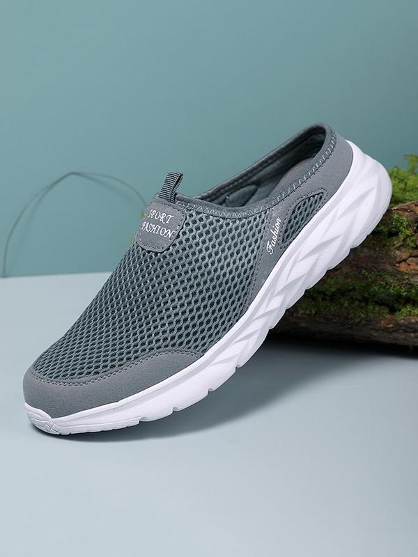 Men's Fashionable Hollow Out Design Slip on Sneakers, Casual Comfortable Breathable Sports Shoes, Male All-match Round Toe Shoes for Daily Wear, Fall Outfits, Fall Freshness