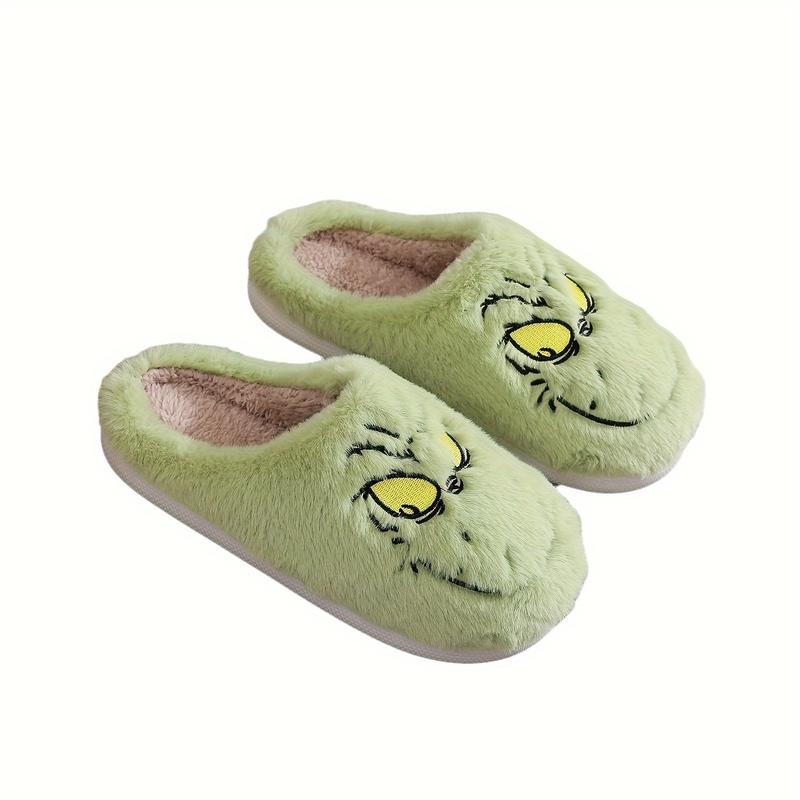 Winter Warm Home Slippers, Indoor Cozy Plush Slip-On House Slippers, Non-Slip Casual Fleece Slippers For Home, Winter & Autumn Footwear