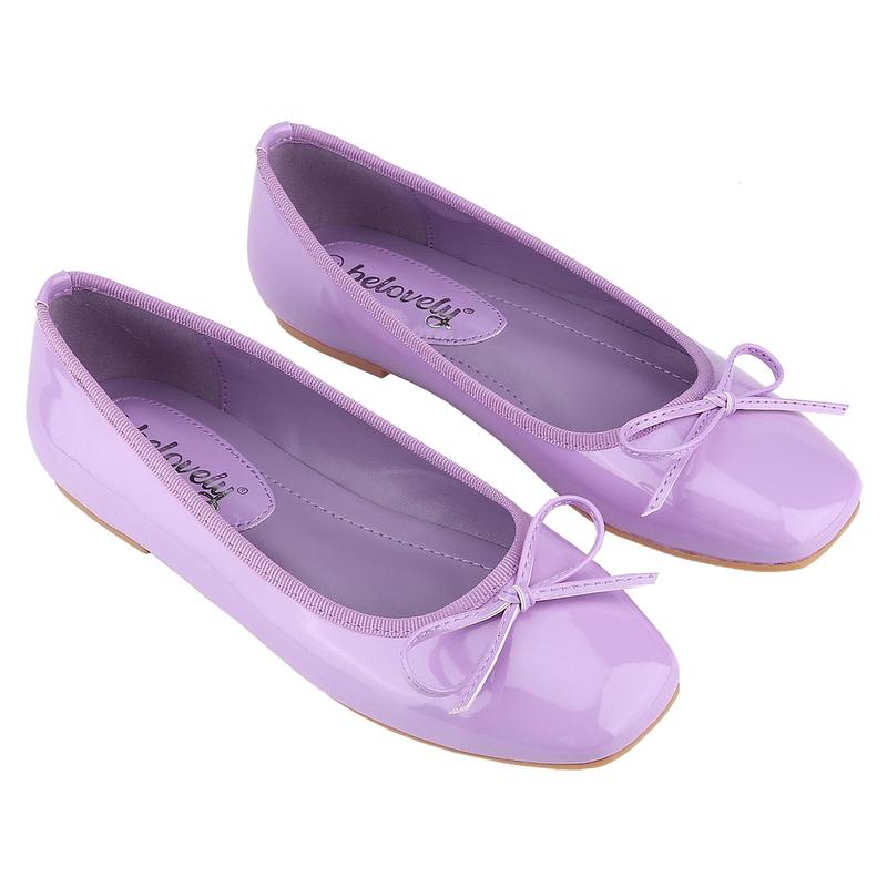 Belovely Women's Ballet Flats with Bowknot Decoration | Elegant & Classy Doll-Inspired Comfort Coquette Shoes for Walking 