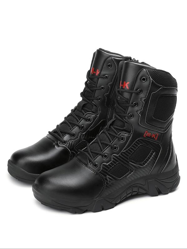 Men's Outdoor Insurance Shoes, Casual Anti-shock Anti-collision Lace Up Waterproof Working Boots, Anti-smash & Anti-puncture Shoes for Work, Outdoor Sports Shoes