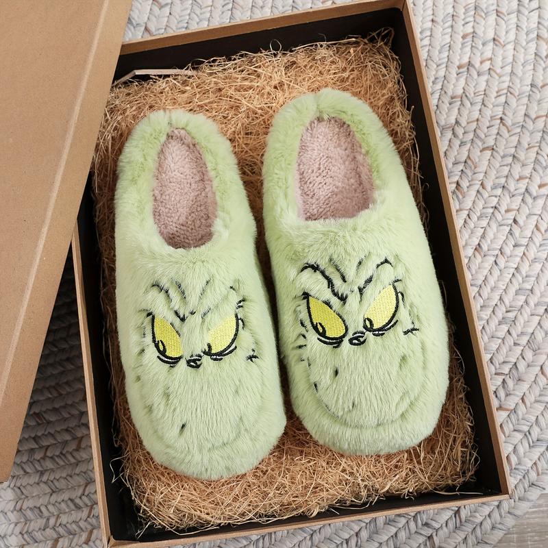 Winter Warm Home Slippers, Indoor Cozy Plush Slip-On House Slippers, Non-Slip Casual Fleece Slippers For Home, Winter & Autumn Footwear