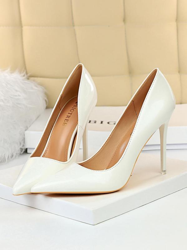 Women's Fashionable Solid Color Stiletto Heels, Elegant Pointed Toe High Heels for Party, Daily Clothing Decor for Women & Girls