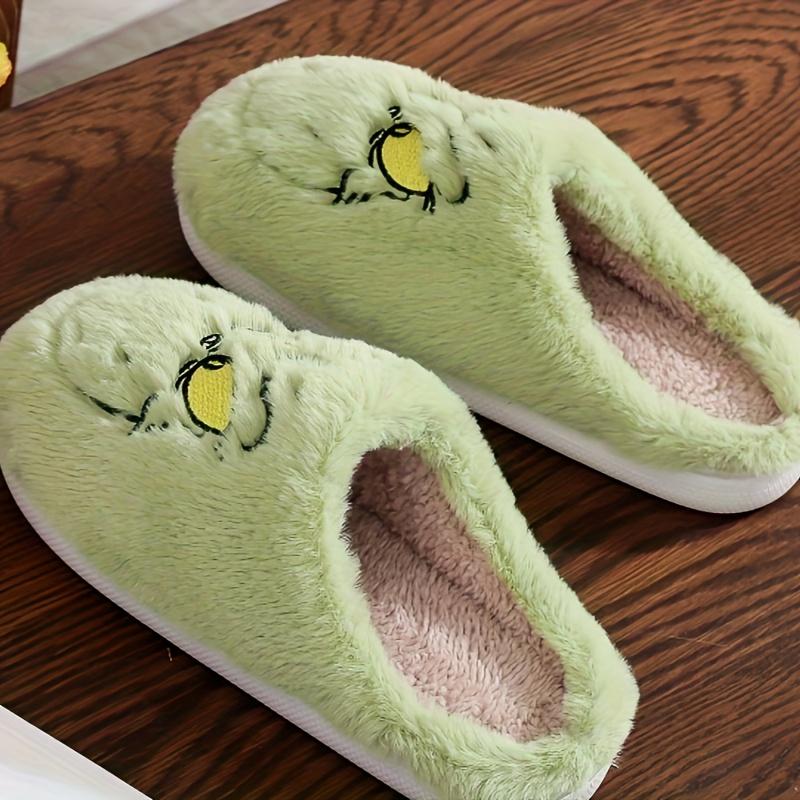 Winter Warm Home Slippers, Indoor Cozy Plush Slip-On House Slippers, Non-Slip Casual Fleece Slippers For Home, Winter & Autumn Footwear