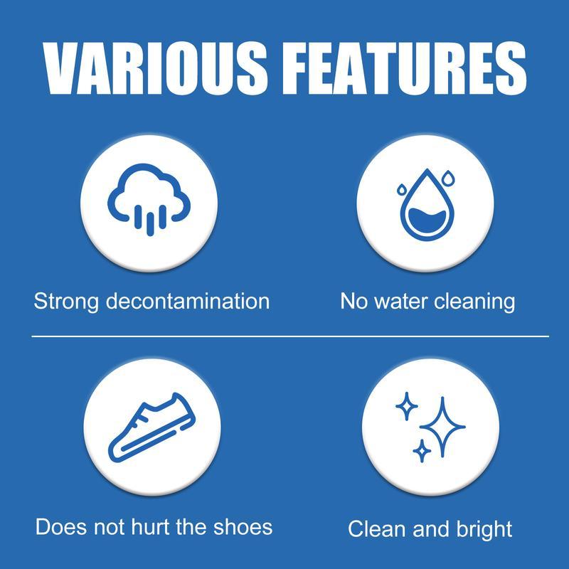 Jue-Fish Small Instant Bright White Shoe Cleaning Paste Gel Sponge- Wash-Free Stain Removal Cleaner for Footwear Comfort, Bedroom, Walking - Tactical Parent