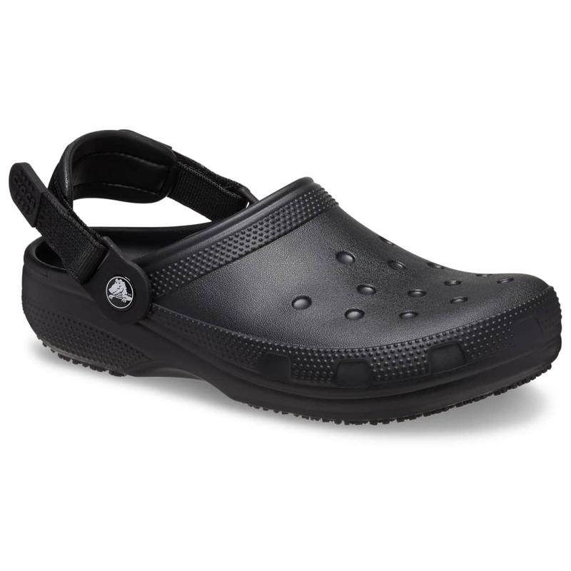 Crocs Unisex Adult Classic Adjustable Slip Resistant Work Clogs, Lightweight Work Protective Shoes, Hole-Free Construction