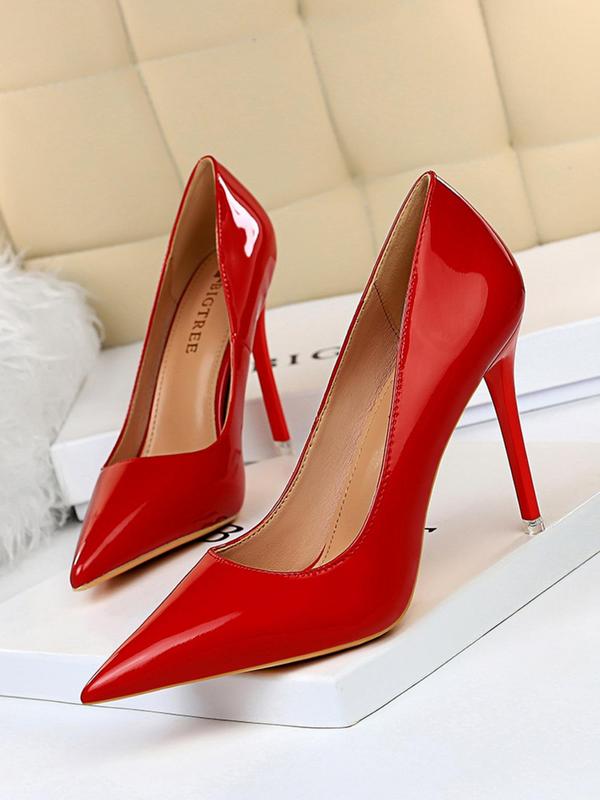 Women's Fashionable Solid Color Stiletto Heels, Elegant Pointed Toe High Heels for Party, Daily Clothing Decor for Women & Girls