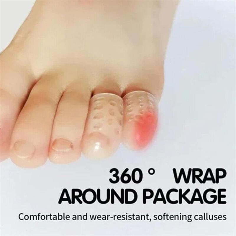 Silicone Toe Caps, 30pcs Anti-friction Breathable Toe Protector, Blisters Toe Caps Cover Protectors, Foot Care for Men and Women, Toe Sleeves for Ingrown Toenails, Corns, Calluses, Christmas Gift