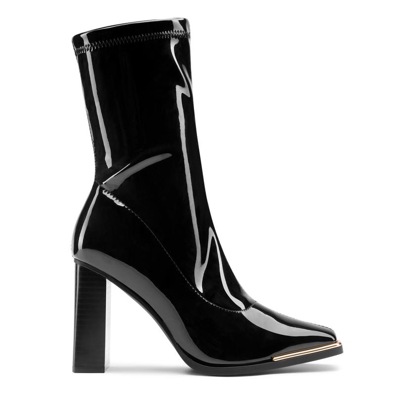 Dream Pairs Chunky Square Toe Mid Calf Boots