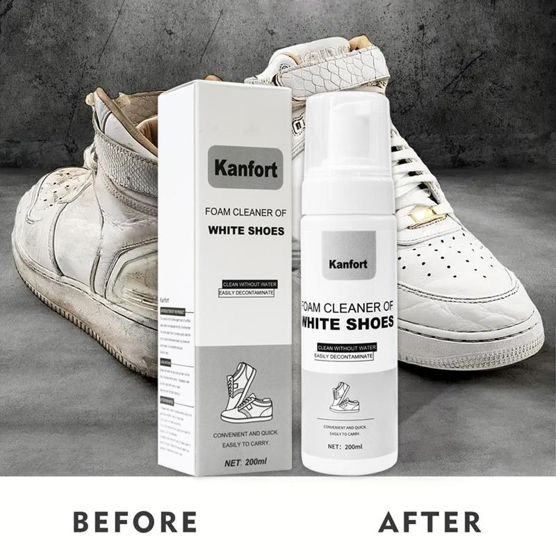 Professional White Shoes Cleaner Foam - Effortless Cleaning For Spotless Sneakers - Gentle On All Shoe Materials - For Tennis Shoes, Running Shoes, Casual Sneakers, High-Top Shoes, Low-Top Shoes - Long-Lasting Freshness And Easy Application white shoe