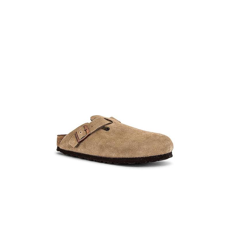 BIRKENSTOCK Boston Soft Footbed Clog in Taupe