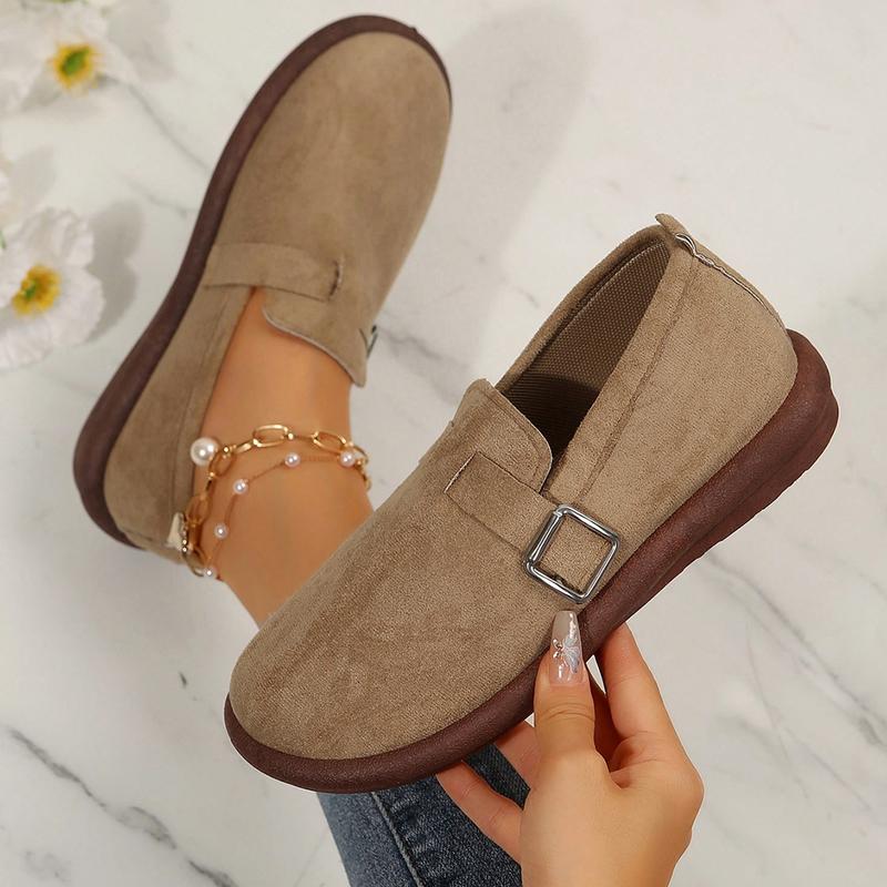 Winter Women's Fashion Clogs Padded Suede Slippers Support Outdoor Slippers Adjustable Buckle With Arch