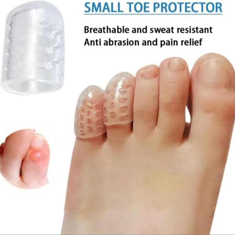 Silicone Toe Caps, 30pcs Anti-friction Breathable Toe Protector, Blisters Toe Caps Cover Protectors, Foot Care for Men and Women, Toe Sleeves for Ingrown Toenails, Corns, Calluses, Christmas Gift