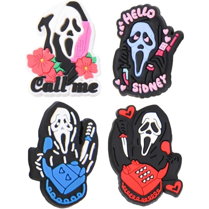 Pack of Skull Shoe Charms Halloween Horror Shoes Decoration Charms for Party Favor