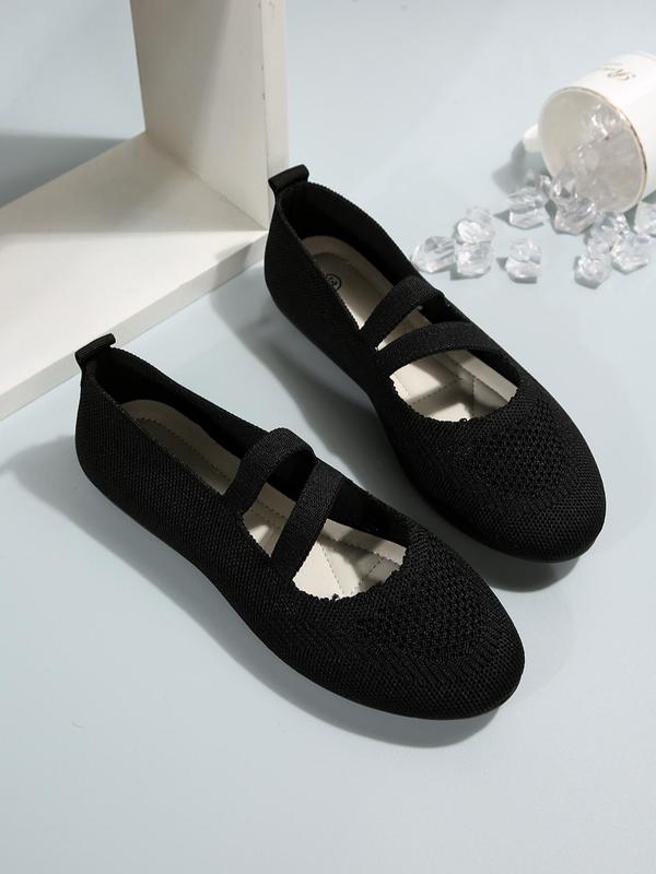 Women's Simple Plain Color Flat Flats, Casual Comfortable Versatile Shoes, Fashionable Round toe Breathable Flat Shoes