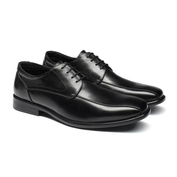 Bruno Marc Men's Classic Cuban Heel Lace-Up Oxford Round Toe Dress Shoes with Comfortable Leather Lining and Soft Latex Insole