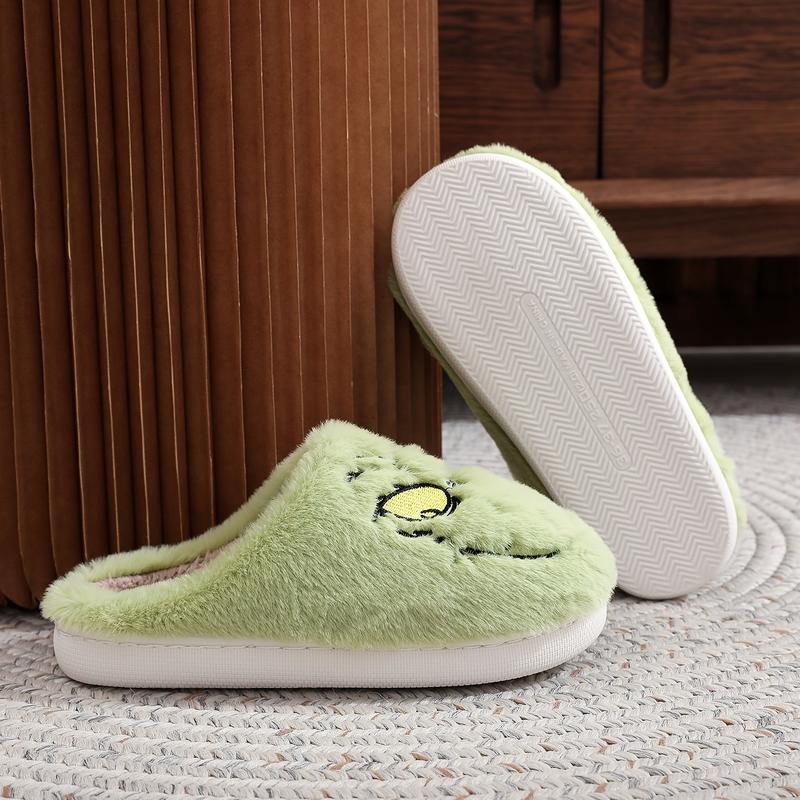 Winter Warm Home Slippers, Indoor Cozy Plush Slip-On House Slippers, Non-Slip Casual Fleece Slippers For Home, Winter & Autumn Footwear