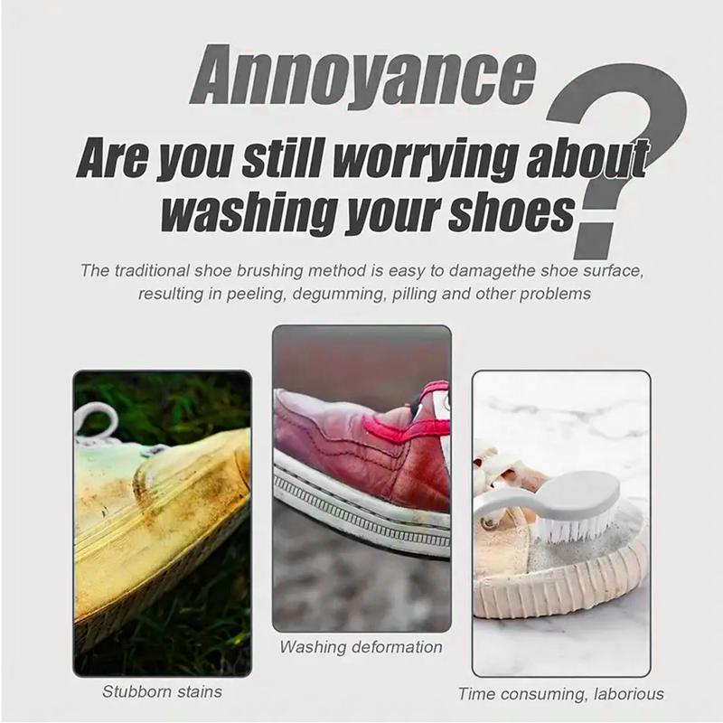 Professional White Shoes Cleaner Foam - Effortless Cleaning For Spotless Sneakers - Gentle On All Shoe Materials - For Tennis Shoes, Running Shoes, Casual Sneakers, High-Top Shoes, Low-Top Shoes - Long-Lasting Freshness And Easy Application white shoe