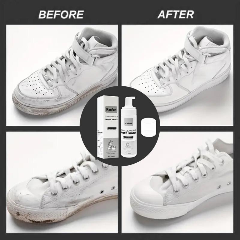 Professional White Shoes Cleaner Foam - Effortless Cleaning For Spotless Sneakers - Gentle On All Shoe Materials - For Tennis Shoes, Running Shoes, Casual Sneakers, High-Top Shoes, Low-Top Shoes - Long-Lasting Freshness And Easy Application white shoe