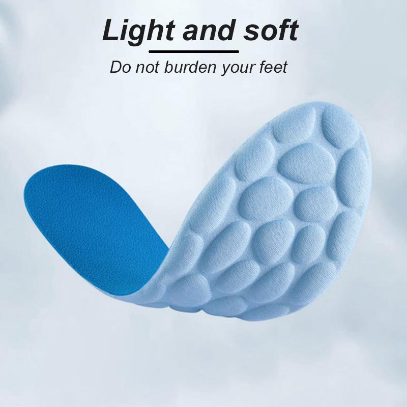 Cobblestone Design Insoles, Anti-odor Sports Insoles, Breathable & Sweat Absorption Sports Insoles, Soft & Comfortable Sports Insoles for Men & Women