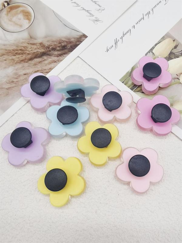 Summer Lovely Shiny Transparent Flower Shoe Charms, Girl Cute Cartoon Shoe Decoration for Clogs, Comfort Footwear Diy Decoration Accessories