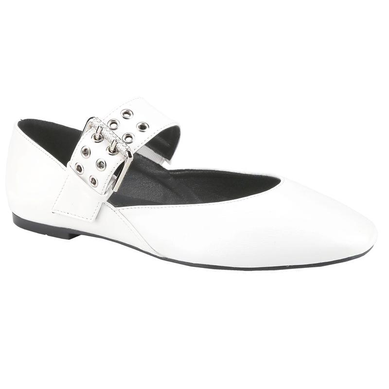 Belovely Women’s Mary Jane Ballet Flats | Leather Buckle Strap for Elegant & Comfortable Footwear [Piano-11]