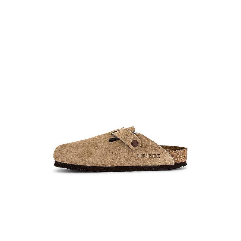 BIRKENSTOCK Boston Soft Footbed Clog in Taupe