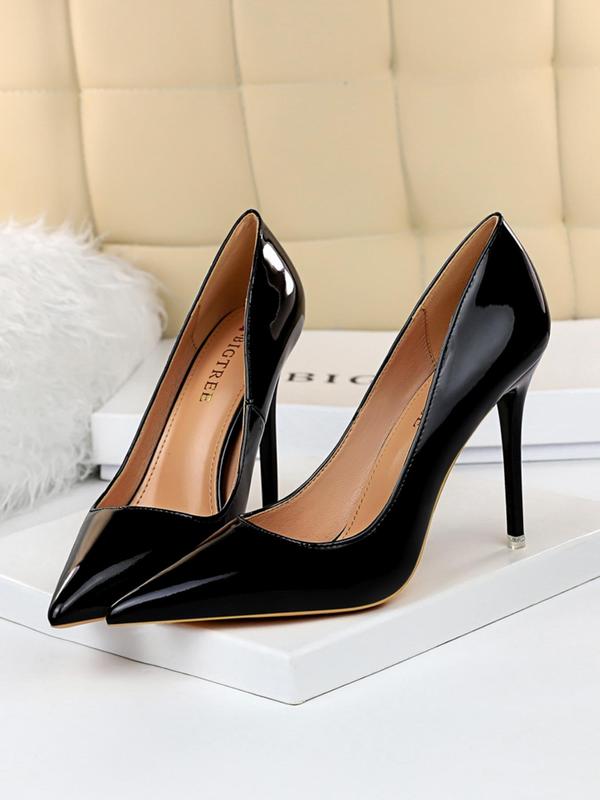 Women's Fashionable Solid Color Stiletto Heels, Elegant Pointed Toe High Heels for Party, Daily Clothing Decor for Women & Girls