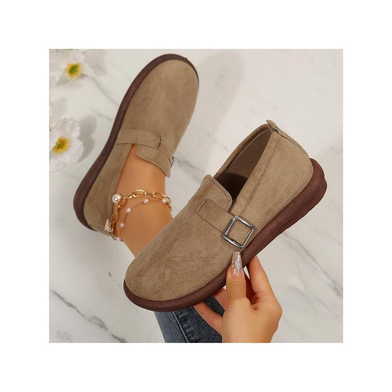 Winter Women's Fashion Clogs Padded Suede Slippers Support Outdoor Slippers Adjustable Buckle With Arch