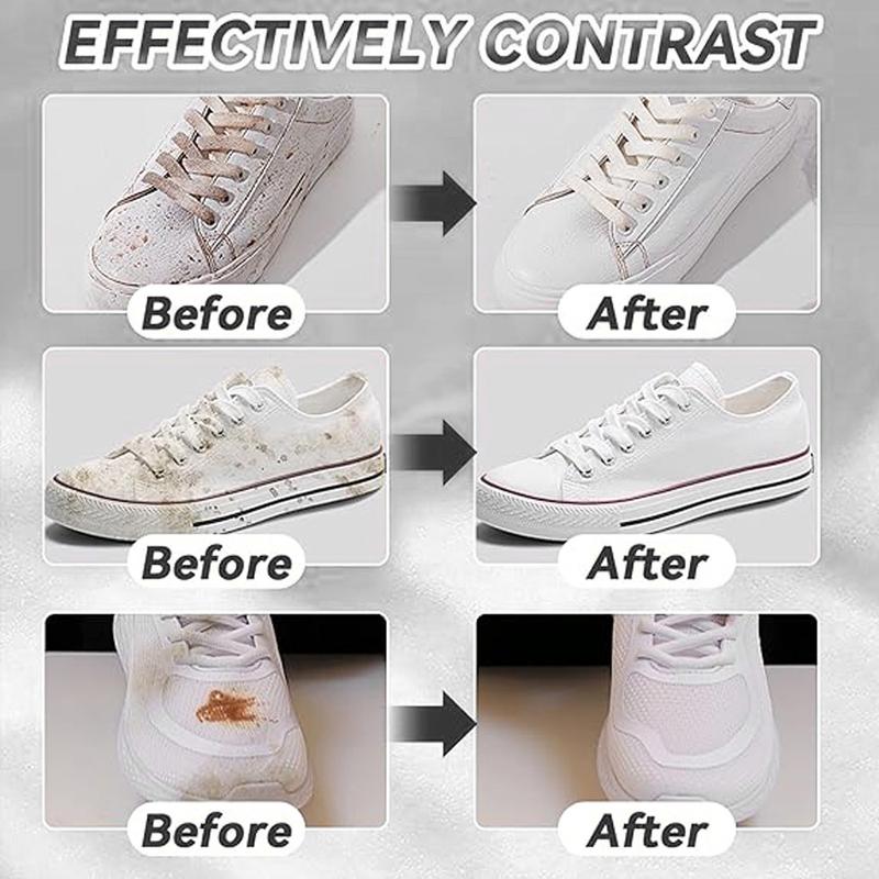 Professional White Shoes Cleaner Foam - Effortless Cleaning For Spotless Sneakers - Gentle On All Shoe Materials - For Tennis Shoes, Running Shoes, Casual Sneakers, High-Top Shoes, Low-Top Shoes - Long-Lasting Freshness And Easy Application white shoe