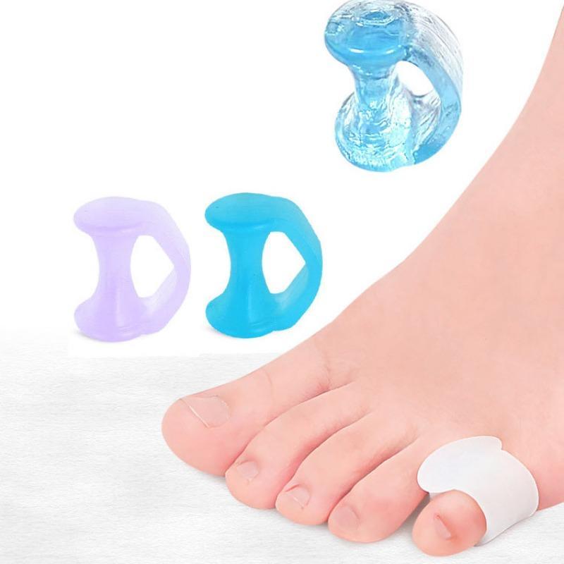 Silicone Toe Separator, 10pcs Toe Spacers, Little Toe Cushions for Preventing Rubbing & Relieve Pressure, Foot Care Tool