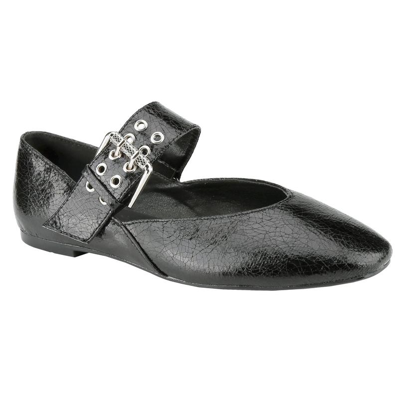 Belovely Women’s Mary Jane Ballet Flats | Leather Buckle Strap for Elegant & Comfortable Footwear [Piano-11]