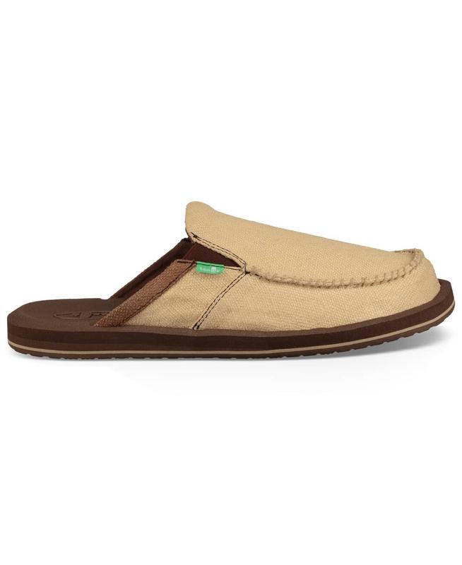 Sanuk Men's Tan Cotton You Got My Back III Loafers